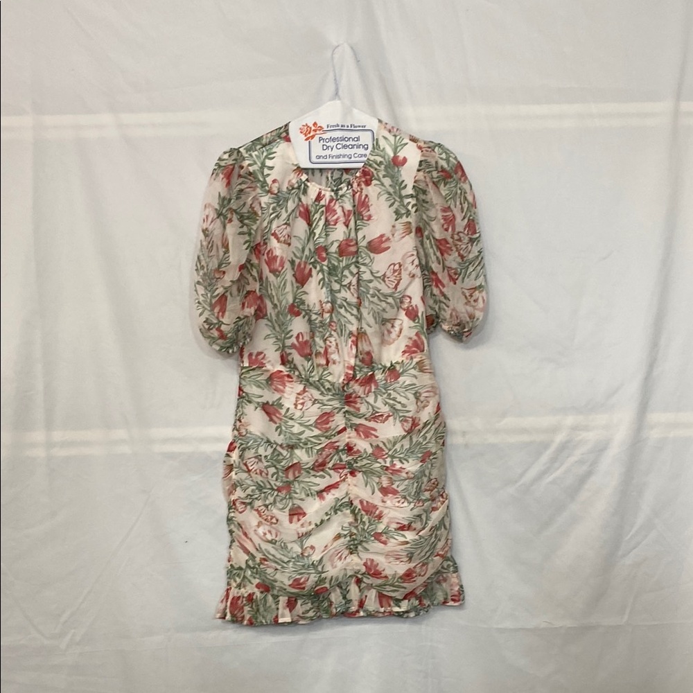 Hello Molly Red and Green Floral Dress